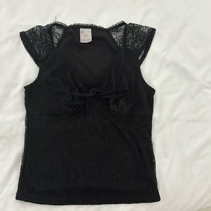 Black lace top